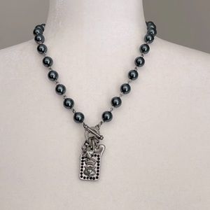 Cabi black pearl heritage necklace